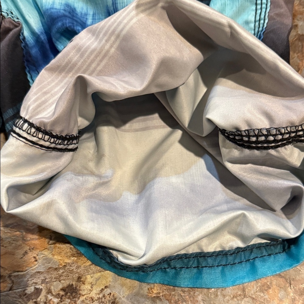 Blue Gradient Boys' Swim Trunks - Picture 11 of 11